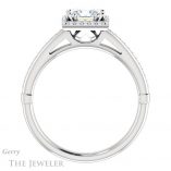 Princess Cut Forever One Moissanite Engagement Ring #GTJ1195-square-fo-w