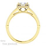 Princess Cut Forever One Moissanite Engagement Ring #GTJ1195-square-fo-y 2 Princess Cut Forever One Moissanite Engagement Ring #GTJ1195-square-fo-y