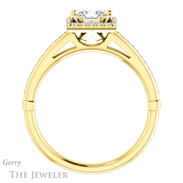 Princess Cut Forever One Moissanite Engagement Ring #GTJ1195-square-fo-y 2 Princess Cut Forever One Moissanite Engagement Ring #GTJ1195-square-fo-y