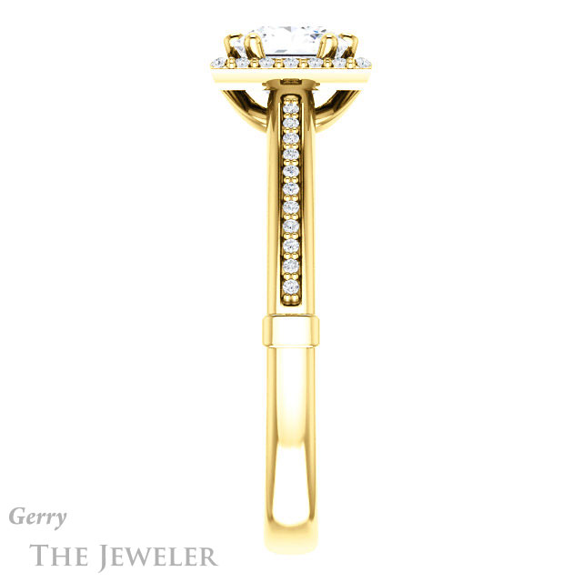 Princess Cut Forever One Moissanite Engagement Ring #GTJ1195-square-fo-y 3 Princess Cut Forever One Moissanite Engagement Ring #GTJ1195-square-fo-y
