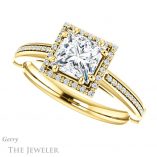 Princess Cut Forever One Moissanite Engagement Ring #GTJ1195-square-fo-y 5 Princess Cut Forever One Moissanite Engagement Ring #GTJ1195-square-fo-y