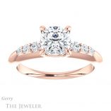 Cushion Cut Forever One Moissanite Engagement Ring #GTJ1196-cushion-fo-r 1 Cushion Cut Forever One Moissanite Engagement Ring #GTJ1196-cushion-fo-r