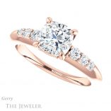 Cushion Cut Forever One Moissanite Engagement Ring #GTJ1196-cushion-fo-r 5 Cushion Cut Forever One Moissanite Engagement Ring #GTJ1196-cushion-fo-r