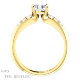 Cushion Cut Forever One Moissanite Engagement Ring #GTJ1196-cushion-fo-y 2 Cushion Cut Forever One Moissanite Engagement Ring #GTJ1196-cushion-fo-y
