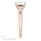 Emerald Cut Forever One Moissanite Engagement Ring #GTJ1196-emerald-fb-r 3 Emerald Cut Forever Brilliant Moissanite Engagement Ring #GTJ1196-emerald-fb-r