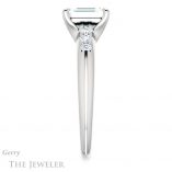 Emerald Cut Forever Brilliant Moissanite Engagement Ring #GTJ1196-emerald-fb-w