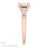Oval Shaped Forever One Moissanite Engagement Ring #GTJ1196-oval-fo-r