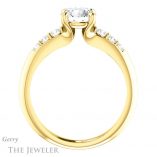 Round Cut Forever One Moissanite Engagement Ring #GTJ1196-round-fo-y 2 Round Cut Forever One Moissanite Engagement Ring #GTJ1196-round-fo-y