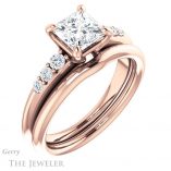 Princess Cut Forever One Moissanite Engagement Ring #GTJ1196-square-fo-r