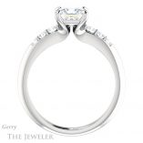 Princess Cut Forever One Moissanite Engagement Ring #GTJ1196-square-fo-w 2 Princess Cut Forever One Moissanite Engagement Ring #GTJ1196-square-fo-w