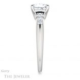 Princess Cut Forever One Moissanite Engagement Ring #GTJ1196-square-fo-w 3 Princess Cut Forever One Moissanite Engagement Ring #GTJ1196-square-fo-w