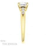 Princess Cut Forever One Moissanite Engagement Ring #GTJ1196-square-fo-y 3 Princess Cut Forever One Moissanite Engagement Ring #GTJ1196-square-fo-y