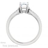 Emerald Cut Forever Brilliant Moissanite Engagement Ring #GTJ1198-emerald-fb-w