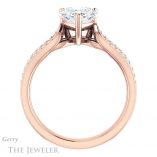 Heart Shaped Forever One Moissanite Engagement Ring #GTJ1198-heart-fb-r 2 Heart Shaped Forever Brilliant Moissanite Engagement Ring #GTJ1198-heart-fb-r