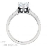 Heart Shaped Forever One Moissanite Engagement Ring #GTJ1198-heart-fb-w 2 Heart Shaped Forever Brilliant Moissanite Engagement Ring #GTJ1198-heart-fb-w