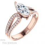 Marquise Cut Forever One Moissanite Engagement Ring #GTJ1198-marquise-fb-r 4 Marquise Cut Forever Brilliant Moissanite Engagement Ring #GTJ1198-marquise-fb-r