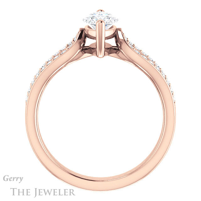 Marquise Cut Forever One Moissanite Engagement Ring #GTJ1198-marquise-fb-r 2 Marquise Cut Forever Brilliant Moissanite Engagement Ring #GTJ1198-marquise-fb-r