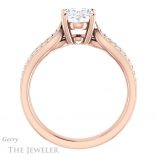 Oval Shaped Forever One Moissanite Engagement Ring #GTJ1198-oval-fo-r