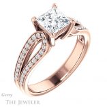 Princess Cut Forever One Moissanite Engagement Ring #GTJ1198-square-fo-r
