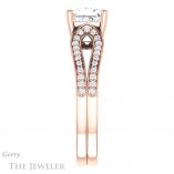 Princess Cut Forever One Moissanite Engagement Ring #GTJ1198-square-fo-r