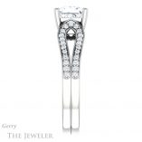 Princess Cut Forever One Moissanite Engagement Ring #GTJ1198-square-fo-w 3 Princess Cut Forever One Moissanite Engagement Ring #GTJ1198-square-fo-w