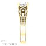 Princess Cut Forever One Moissanite Engagement Ring #GTJ1198-square-fo-y 3 Princess Cut Forever One Moissanite Engagement Ring #GTJ1198-square-fo-y