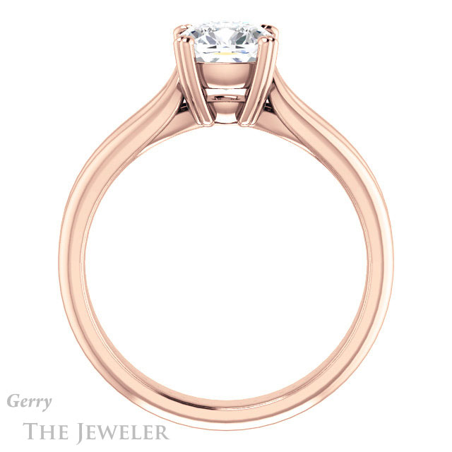 Cushion Cut Forever One Moissanite Engagement Ring #GTJ1200-cushion-fo-r