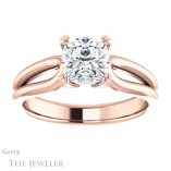 Cushion Cut Forever One Moissanite Engagement Ring #GTJ1200-cushion-fo-r 1 Cushion Cut Forever One Moissanite Engagement Ring #GTJ1200-cushion-fo-r