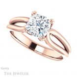 Cushion Cut Forever One Moissanite Engagement Ring #GTJ1200-cushion-fo-r 5 Cushion Cut Forever One Moissanite Engagement Ring #GTJ1200-cushion-fo-r