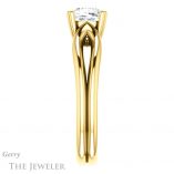 Cushion Cut Forever One Moissanite Engagement Ring #GTJ1200-cushion-fo-y