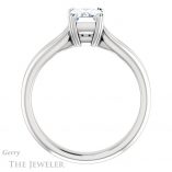 Emerald Cut Forever One Moissanite Engagement Ring #GTJ1200-emerald-fb-w 2 Emerald Cut Forever Brilliant Moissanite Engagement Ring #GTJ1200-emerald-fb-w