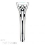 Emerald Cut Forever One Moissanite Engagement Ring #GTJ1200-emerald-fb-w 3 Emerald Cut Forever Brilliant Moissanite Engagement Ring #GTJ1200-emerald-fb-w