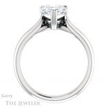 Heart Shaped Forever One Moissanite Engagement Ring #GTJ1200-heart-fb-w 2 Heart Shaped Forever Brilliant Moissanite Engagement Ring #GTJ1200-heart-fb-w
