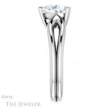 Heart Shaped Forever One Moissanite Engagement Ring #GTJ1200-heart-fb-w 3 Heart Shaped Forever Brilliant Moissanite Engagement Ring #GTJ1200-heart-fb-w