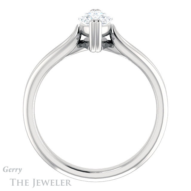 Marquise Cut Forever Brilliant Moissanite Engagement Ring #GTJ1200-marquise-fb-w