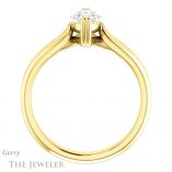 Marquise Cut Forever One Moissanite Engagement Ring #GTJ1200-marquise-fb-y 2 Marquise Cut Forever Brilliant Moissanite Engagement Ring #GTJ1200-marquise-fb-y