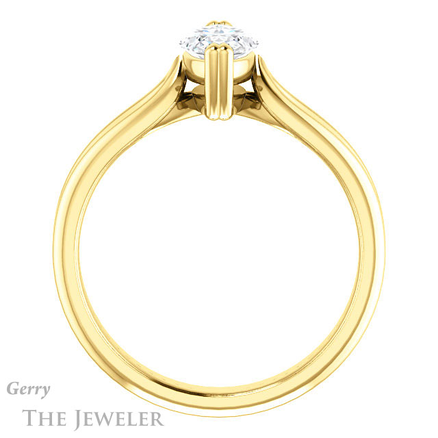 Marquise Cut Forever Brilliant Moissanite Engagement Ring #GTJ1200-marquise-fb-y