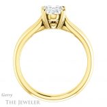 Oval Shaped Forever One Moissanite Engagement Ring #GTJ1200-oval-fo-y 2 Oval Shaped Forever One Moissanite Engagement Ring #GTJ1200-oval-fo-y