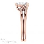 Pear Shaped Forever Brilliant Moissanite Engagement Ring #GTJ1200-pear-fb-r