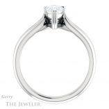 Pear Shaped Forever Brilliant Moissanite Engagement Ring #GTJ1200-pear-fb-w