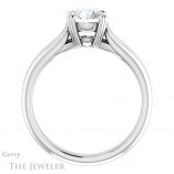 Round Cut Forever One Moissanite Engagement Ring #GTJ1200-round-fo-w 2 Round Cut Forever One Moissanite Engagement Ring #GTJ1200-round-fo-w