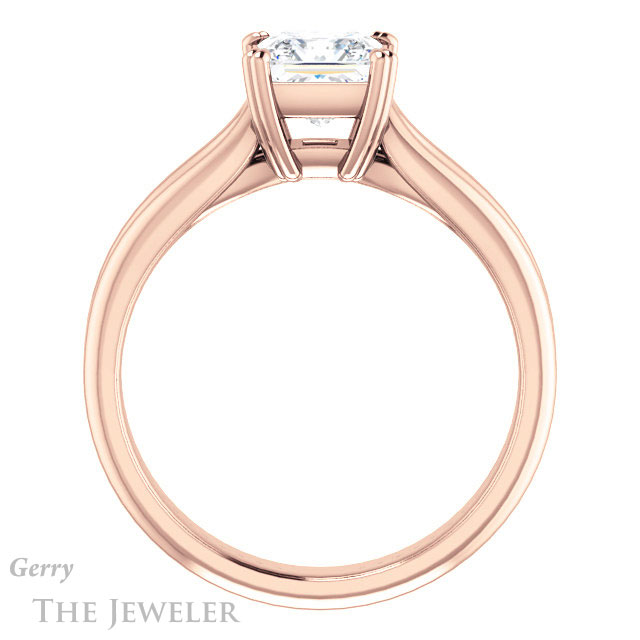 Princess Cut Forever One Moissanite Engagement Ring #GTJ1200-square-fo-r
