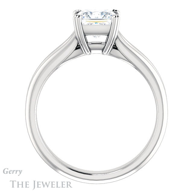 Princess Cut Forever One Moissanite Engagement Ring #GTJ1200-square-fo-w
