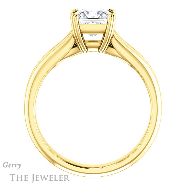 Princess Cut Forever One Moissanite Engagement Ring #GTJ1200-square-fo-y 2 Princess Cut Forever One Moissanite Engagement Ring #GTJ1200-square-fo-y