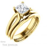 Princess Cut Forever One Moissanite Engagement Ring #GTJ1200-square-fo-y 6 Princess Cut Forever One Moissanite Engagement Ring #GTJ1200-square-fo-y