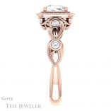 Cushion Cut Forever One Moissanite Engagement Ring #GTJ1201-cushion-fo-r 3 Cushion Cut Forever One Moissanite Engagement Ring #GTJ1201-cushion-fo-r