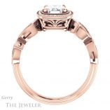 Emerald Cut Forever One Moissanite Engagement Ring #GTJ1201-emerald-fb-r 2 Emerald Cut Forever Brilliant Moissanite Engagement Ring #GTJ1201-emerald-fb-r