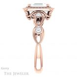 Emerald Cut Forever One Moissanite Engagement Ring #GTJ1201-emerald-fb-r 3 Emerald Cut Forever Brilliant Moissanite Engagement Ring #GTJ1201-emerald-fb-r