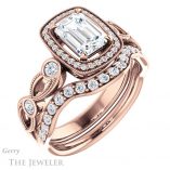 Emerald Cut Forever One Moissanite Engagement Ring #GTJ1201-emerald-fb-r 6 Emerald Cut Forever Brilliant Moissanite Engagement Ring #GTJ1201-emerald-fb-r