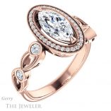 Marquise Cut Forever One Moissanite Engagement Ring #GTJ1201-marquise-fb-r 4 Marquise Cut Forever Brilliant Moissanite Engagement Ring #GTJ1201-marquise-fb-r